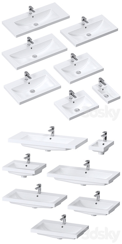 Washbasins Cersanit COMO